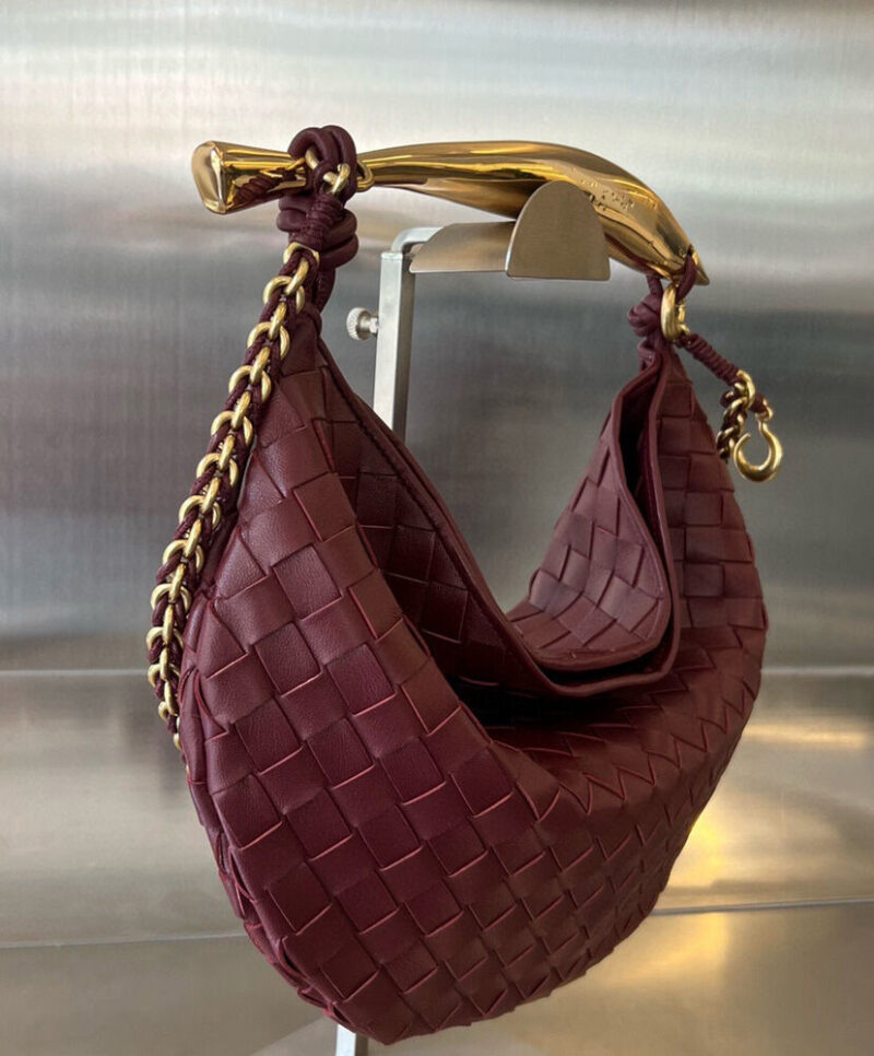 Bottega Veneta Sardine With Chain Mauve